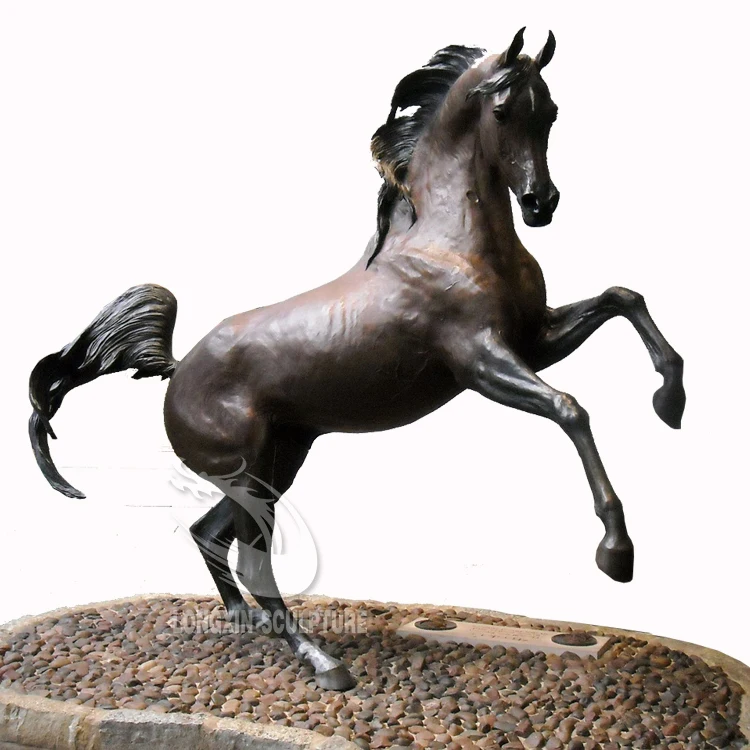 antique brass horse statues for sale