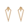 Europe and the United States wind exaggerated sharp angle triangle earrings simple rear hanging earrings