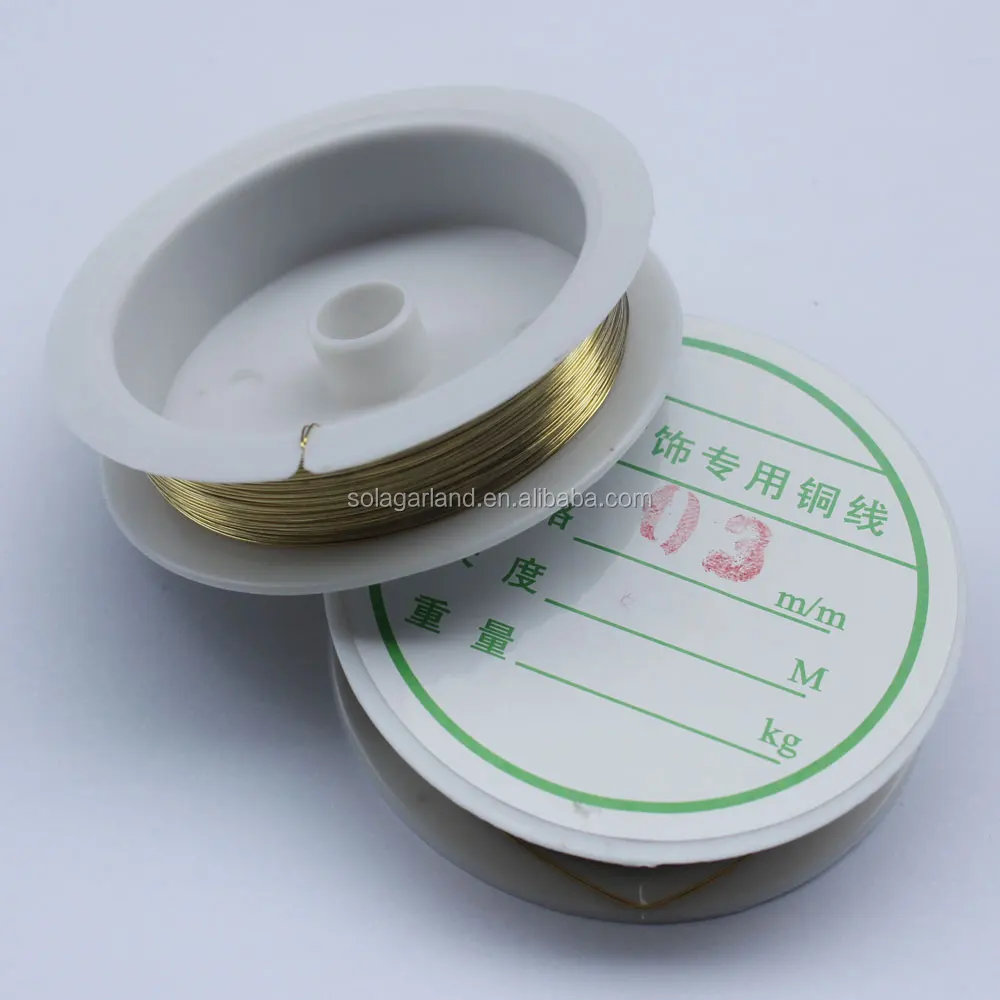 10 Rolls 0.3mm Golden Color Copper Wire Beding Jewelry Wire For Jewelry Making DIY