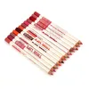 12pcs/set M.n Menow Waterproof lipliner pencil assorted 12colors waterproof lip pencil true lips makeup retail