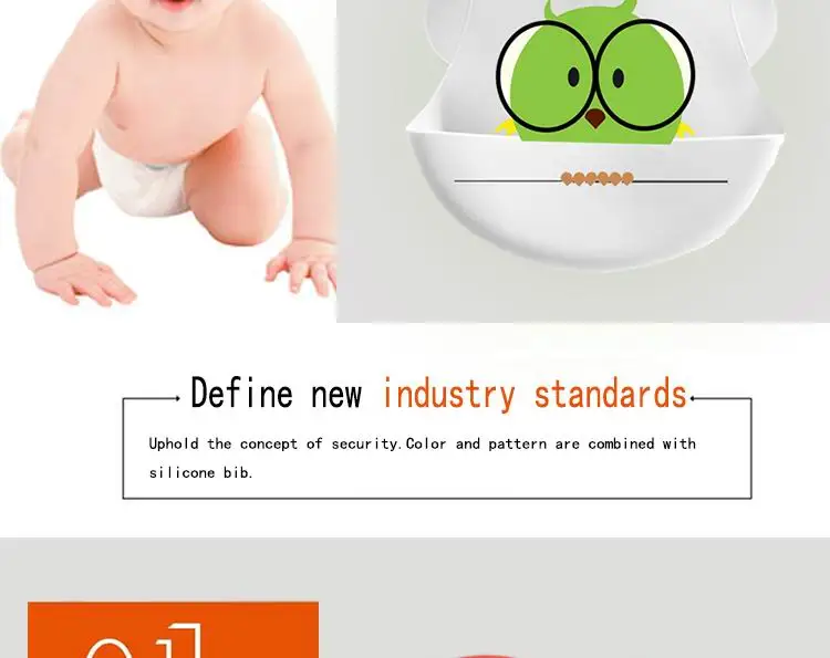 2018 Baby Favourite And Food Grade Cute Silicone Baby Bib