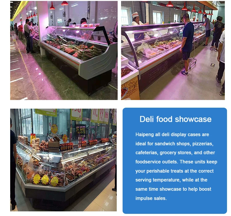Deli Display Meat Refrigerator with Fan Cooling System