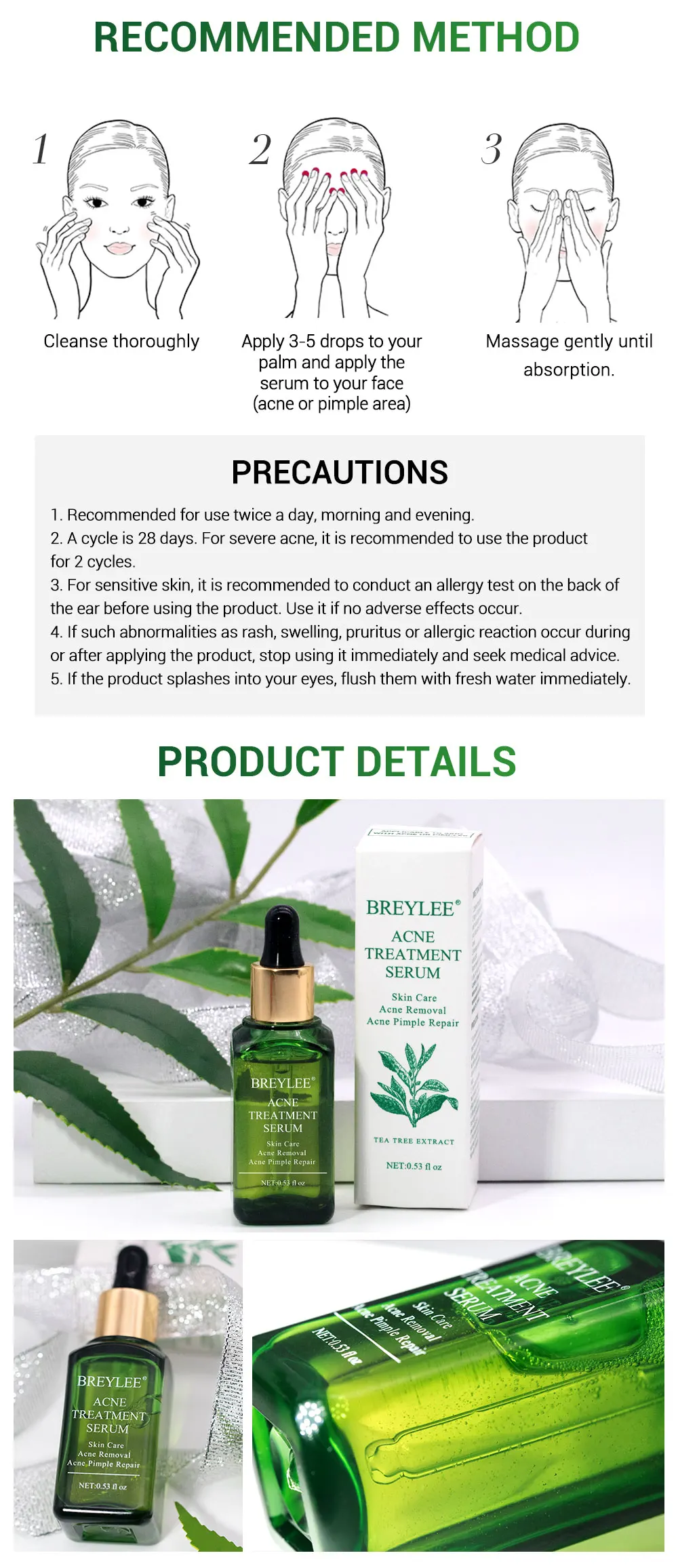 breylee acne treatment serum side effects