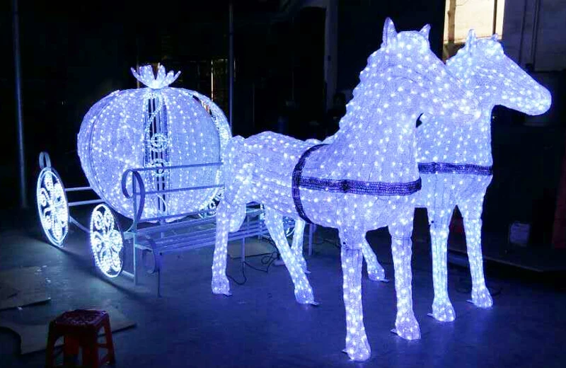 Led Acrylic Outdoor Christmas Lighted Horse Decorations - Buy Lighted ...