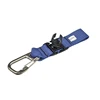 Webbing with carabiner clip hook