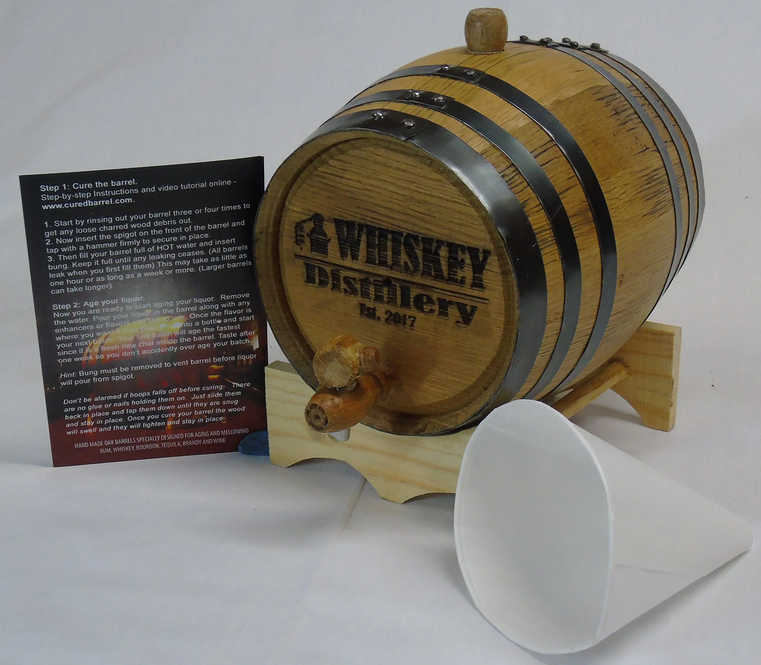 2l charred oak barrel