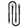 High Strength Steel Stud Rods Gr2 Astm A-36 Zinc Plated U Bolt And Nut 27X103X380mm For BENZ