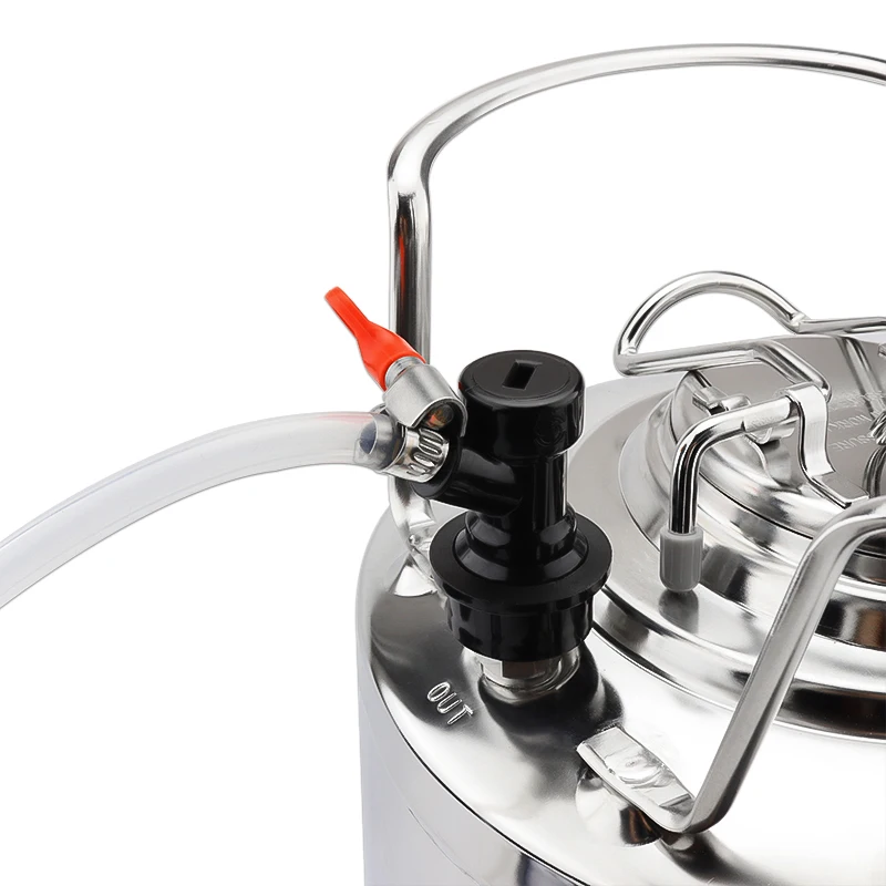 5 Gallon Cornelius Stainless Steel 19l Beer Keg With Faucet Kit Beer ...