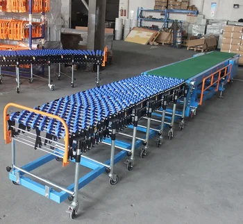 belt portable conveyor truck unloading motorized telescopic larger