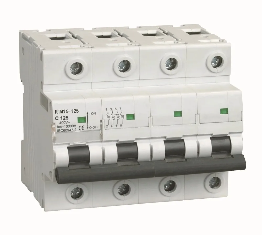 10ka Miniature Circuit Breaker 125 Amp 4 Pole Mcb Sfm16-125 Switch Iec ...