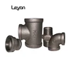 black iron pipe butt welded fittings black malleable iron pipe fitting m&f malleable tee 6" reducing socket for home decoration