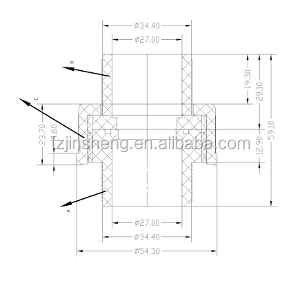 NEW 3/4 inch pvc union white pvc union