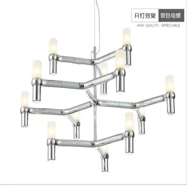 New Candle Hold Metal Aluminum Glass Home Hotel Designer LED Chandelier Pendant Pending Lighting