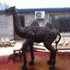 Sale large size bronze camel lying on front sculpture Factory custom make statue casting camel