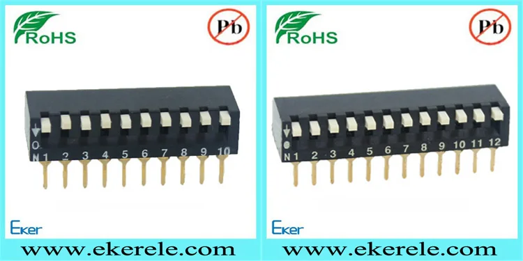 8 Position 16 PIN SMD DIP Switch Piano