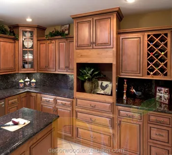 Crown Molding Raised Panel Frame Less Rta Solid Wood Kitchen