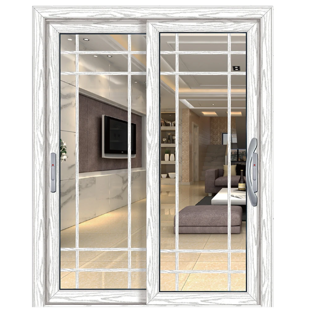 Modern Designs For House Double Front Entry Aluminium Sliding Door