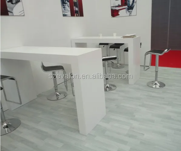 White Resin Acrylic Stone Kitchen Tabletop For Home Dinner Table Solid Surface Reception Desk Counter Artificial Hotel White Resin Acrylic Stone Kitchen Tabletop For Home Dinner Table Solid Surface Reception Desk Counter Artificial Hotel