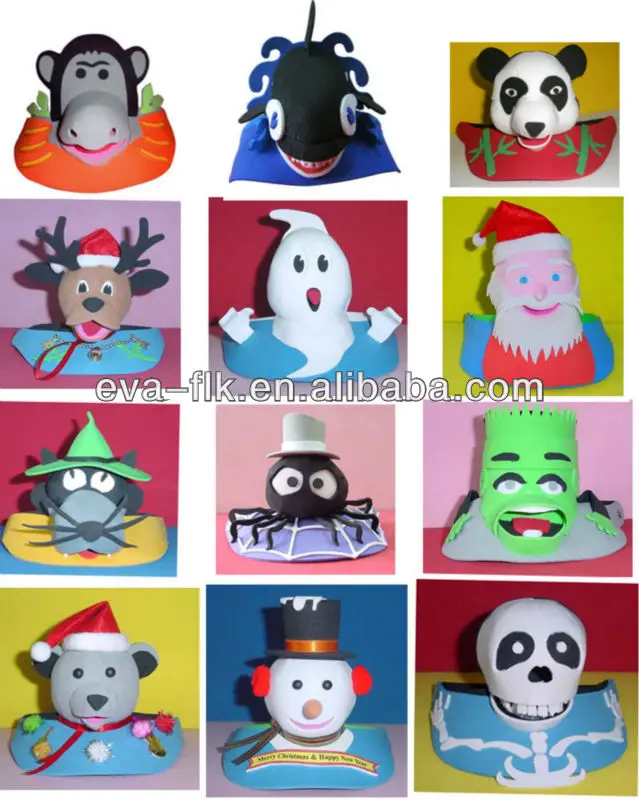 Diy Foam Animal Hats With Animals Shape Buy Rainbow Animal Hats,Diy Foam Animal Hats,Eva Foam