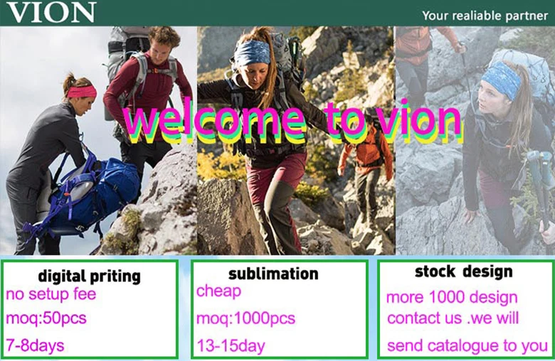 High Quality Popular Custom Printed Bandanas Sublimation Printing Buffs