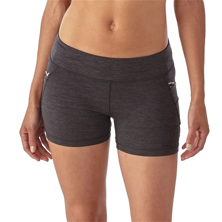 Custom Label Stretch Lycra Gym Shorts Wholesale Sports Fitness Tech