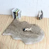 Best luxury fluffy faux fur printed soft rug and carpet under dining room table living room