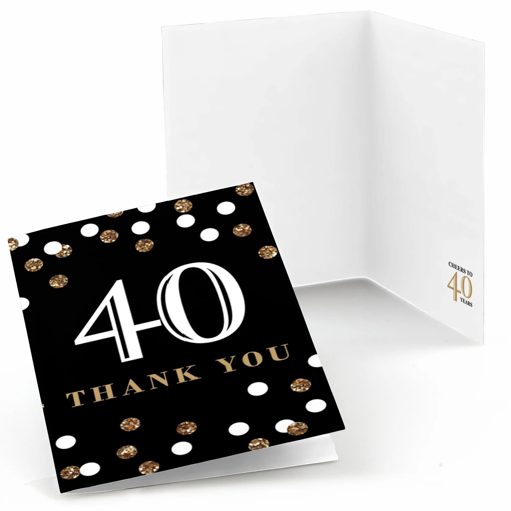 get quotations adult 40th birthday gold birthday party thank you cards 8 count - Cheap Birthday Cards get quotations adult 40th birthday gold birthday party thank you cards 8 count - Cheap Birthday Cards