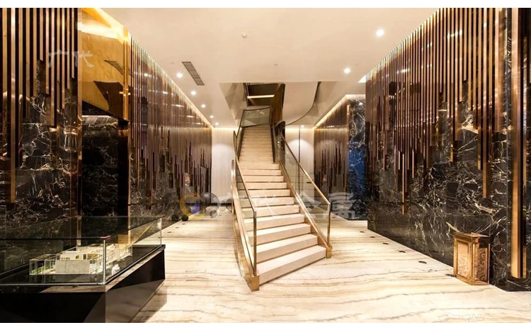 Jyfy001 China Room Divider Rose Gold Color 304 Stainless Steel Laser Cut Metal Decorative Metal Screen