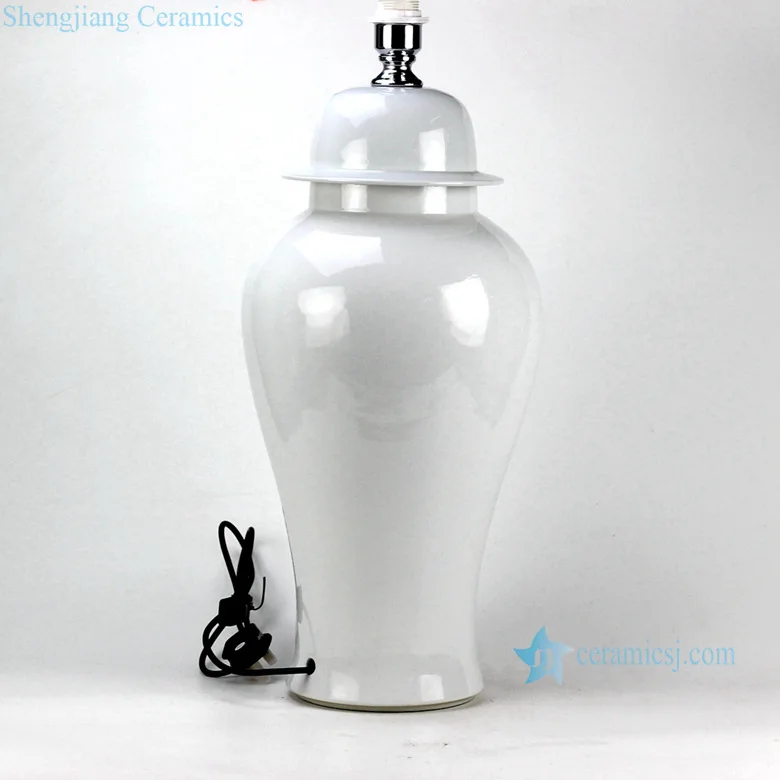 Ds70-rynq Pure White Porcelain Ginger Jar Cheap Table ...