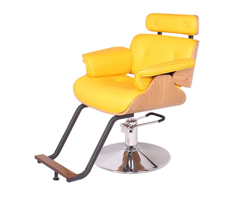 yellow salon chairs