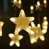 mini led star shape string indoor curtain ceiling lights party decoration bedroom Christmas light