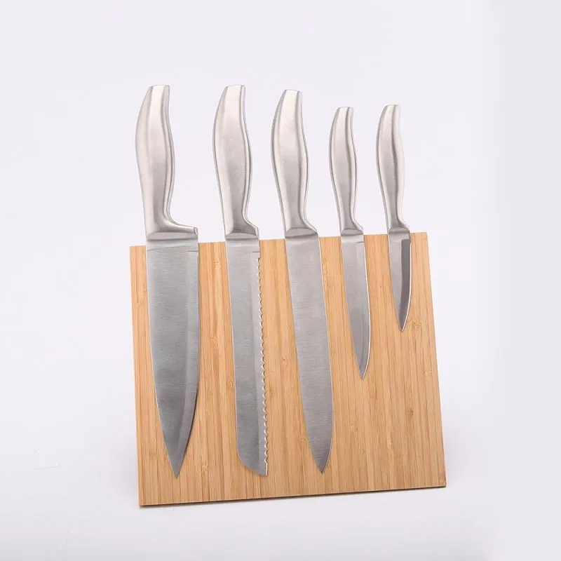 New Design Bamboo Knife Block With Knife Set Buy