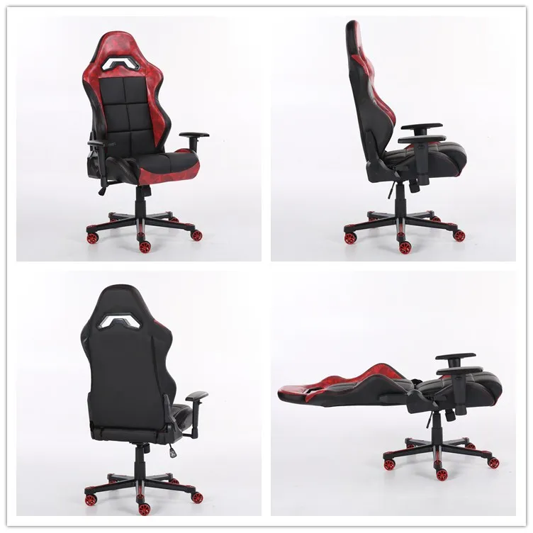 Heated Wcg Racing Style Gamer Leather Gaming Chair Recliner Ps4 Buy