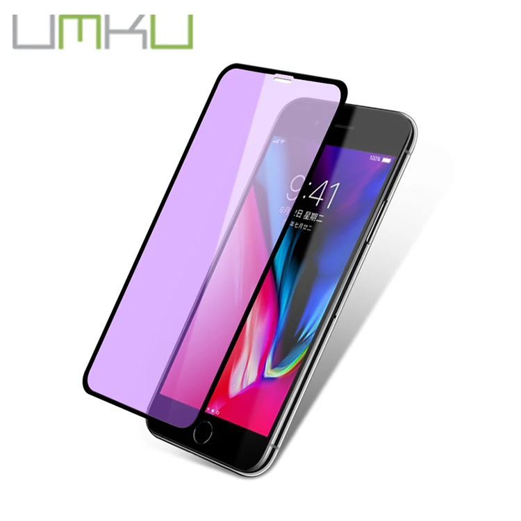 Anti-blue full screen tempered glass mobile phone film for iphone Xs