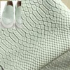 Python Snake Finish Faux PU Leather for Making Shoes and Bags