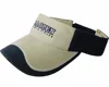 Two tone colors cotton brushed twill curved W bill embroidery sun visor