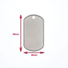 Popular Stainless Steel Dog Tag Rolled Edges Classic Military Dog Tag Chain