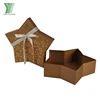 gold paper custom printed decorative christmas star shaped box
