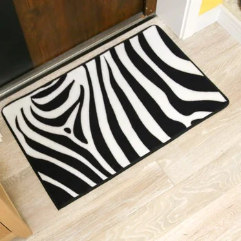 Weiß Und Schwarz Zebra Streifen Gedruckt Rechteck Die Schlafzimmer ... Weiß Und Schwarz Zebra Streifen Gedruckt Rechteck Die Schlafzimmer ...