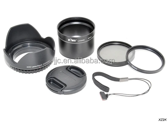 6 Pieces Lens Kit For Olympus XZ-1/XZ-2 , including Lens Cap,Lens Hood ,UV Filter,Lens Adapter