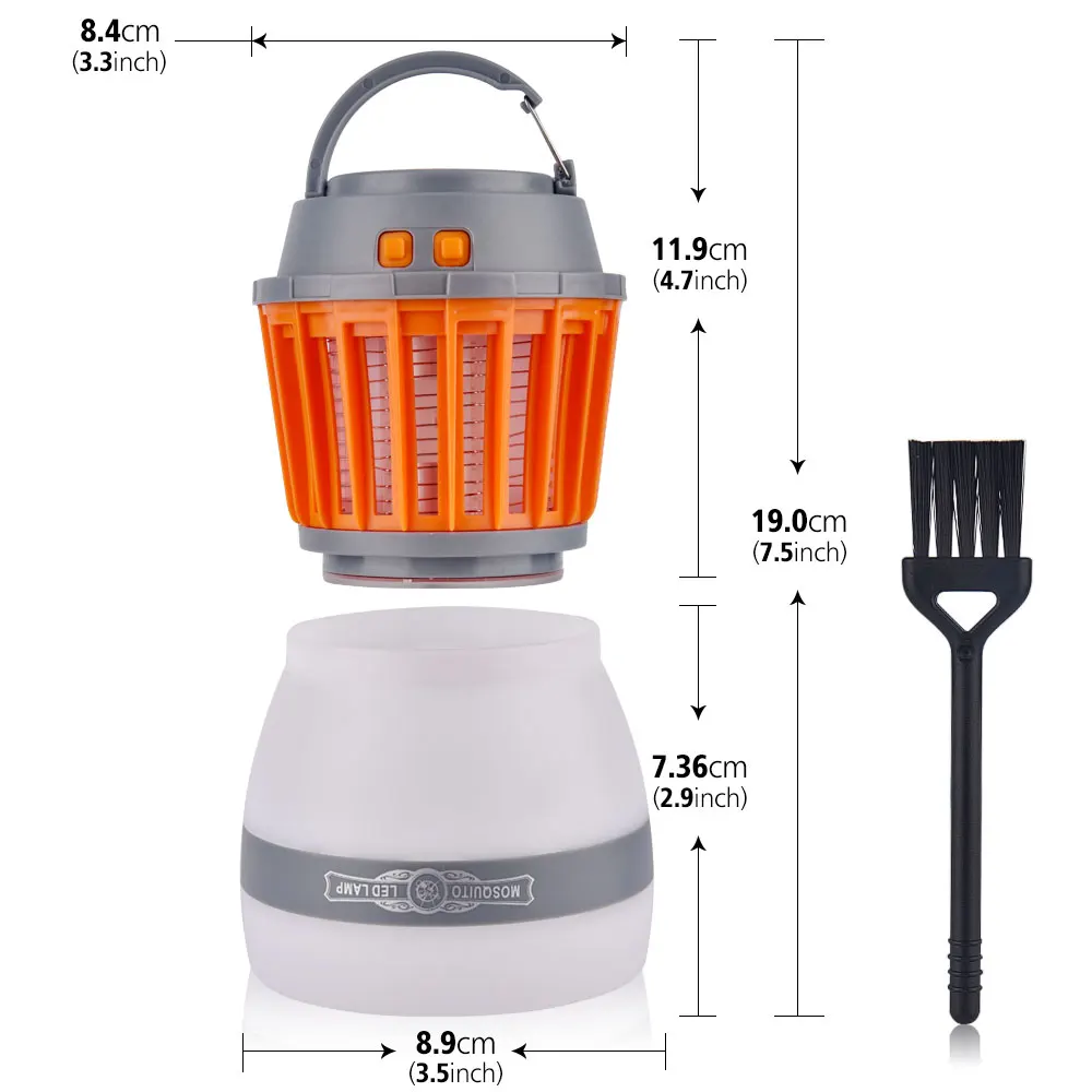 Camping Light Rechargeable Insect Zapper Led Tent Lantern With Bug ...