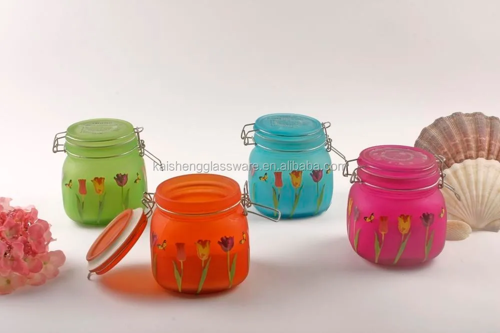 Home Storage 500ml Glass Jars Wholesale Canada With Flip Lid Buy