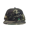custom 3d embroidery mesh new design 6 panel snapback cap camouflage hats wholesale