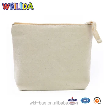 Wholesale Blank Canvas Cosmetic Bag With White Burlap Makeup Bags - Buy Wholesale Cosmetic Bags ...