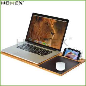Multi Function Student Laptop Desk Slate Bamboo Lap Desk Stand