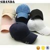 Custom 100% Cotton 6 Panel Plain Baseball Hat/ Baseball Cap with ring/ embroidered Dad Hat