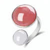Natural gemstone jewelry big stone ring