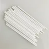 Party Paper Solid White Biodegradable Straw