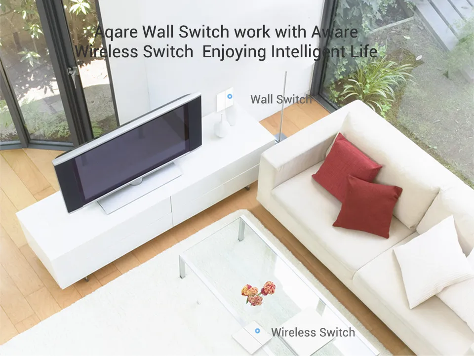 Xiaomi Smart Home Remote Control Switch Double Key Wireless Wall