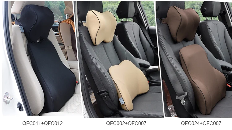 Adjustable Strap Memory Foam Pillow Lumbar Rest Cushion Car Seat Back Support.jpg